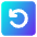 Line Arrow Rotate Left Square Icon from Core Gradient Set