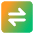 Line Arrow Transfer Horizontal Square 1 Icon from Core Gradient Set