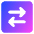 Line Arrow Transfer Horizontal Square 2 Icon from Core Gradient Set