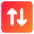 Line Arrow Transfer Vertical Square 2 Icon from Core Gradient Set