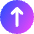 Line Arrow Up Circle 1 Icon from Core Gradient Set