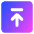Line Arrow Up Square 2 Icon from Core Gradient Set