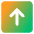 Line Arrow Up Square Icon from Core Gradient Set