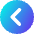 Tailless Line Arrow Left Circle Icon from Core Gradient Set