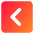 Tailless Line Arrow Left Square Icon from Core Gradient Set