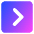 Tailless Line Arrow Right Square Icon from Core Gradient Set