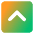 Tailless Line Arrow Up Square Icon from Core Gradient Set