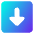 Triangle Arrow Down Square Icon from Core Gradient Set