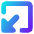 Triangle Arrow Minimize Window 1 Icon from Core Gradient Set