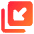 Triangle Arrow Minimize Window 4 Icon from Core Gradient Set