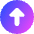 Triangle Arrow Up Circle 1 Icon from Core Gradient Set