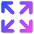 Line Arrow Expand Icon from Core Gradient Set