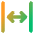 Line Arrow Expand Horizontal Icon from Core Gradient Set