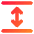 Line Arrow Expand Vertical Icon from Core Gradient Set