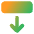 Line Arrow Move Down 2 Icon from Core Gradient Set