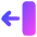 Line Arrow Move Left 2 Icon from Core Gradient Set
