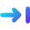 Line Arrow Move Right 1 Icon from Core Gradient Set