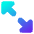 Triangle Arrow Expand Diagonal 2 Icon from Core Gradient Set