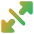 Triangle Arrow Expand Diagonal 3 Icon from Core Gradient Set