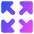 Triangle Arrow Expand Icon from Core Gradient Set