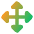 Triangle Arrow Move Icon from Core Gradient Set