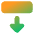 Triangle Arrow Move Down 2 Icon from Core Gradient Set