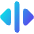 Triangle Arrow Move Horizontal Icon from Core Gradient Set