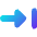 Triangle Arrow Move Right 1 Icon from Core Gradient Set