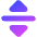 Triangle Arrow Move Vertical Icon from Core Gradient Set