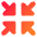 Triangle Arrow Shrink Icon from Core Gradient Set