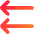 Double Line Arrow Left Icon from Core Gradient Set