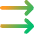 Double Line Arrow Right Icon from Core Gradient Set