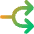 Line Arrow Split Right 1 Icon from Core Gradient Set