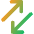 Line Arrow Transfer Diagonal 3 Icon from Core Gradient Set