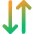 Line Arrow Transfer Vertical 3 Icon from Core Gradient Set