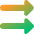 Double Triangle Arrow Right Icon from Core Gradient Set