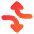 Triangle Arrow Dodge 2 Icon from Core Gradient Set