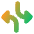 Triangle Arrow Dodge 3 Icon from Core Gradient Set
