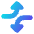 Triangle Arrow Dodge 4 Icon from Core Gradient Set