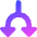 Triangle Arrow Split Down 1 Icon from Core Gradient Set
