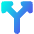Triangle Arrow Split Vertical Up 2 Icon from Core Gradient Set