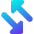 Triangle Arrow Transfer Diagonal 4 Icon from Core Gradient Set