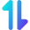 Triangle Arrow Transfer Vertical 1 Icon from Core Gradient Set