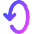 Line Arrow Rotate Vertical Left 2 Icon from Core Gradient Set