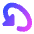 Triangle Arrow Rotate Diagonal Left 1 Icon from Core Gradient Set