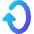 Triangle Arrow Rotate Vertical Right 1 Icon from Core Gradient Set
