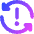 Triangle Arrow Synchronize Warning Icon from Core Gradient Set