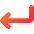 Line Arrow Bend Down Left Icon from Core Gradient Set