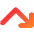 Line Arrow Bounce Down Right Icon from Core Gradient Set