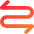 Line Arrow Curvy Both Direction 2 Icon from Core Gradient Set